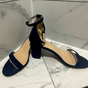 idifu 3in blue suede ankle strap heels